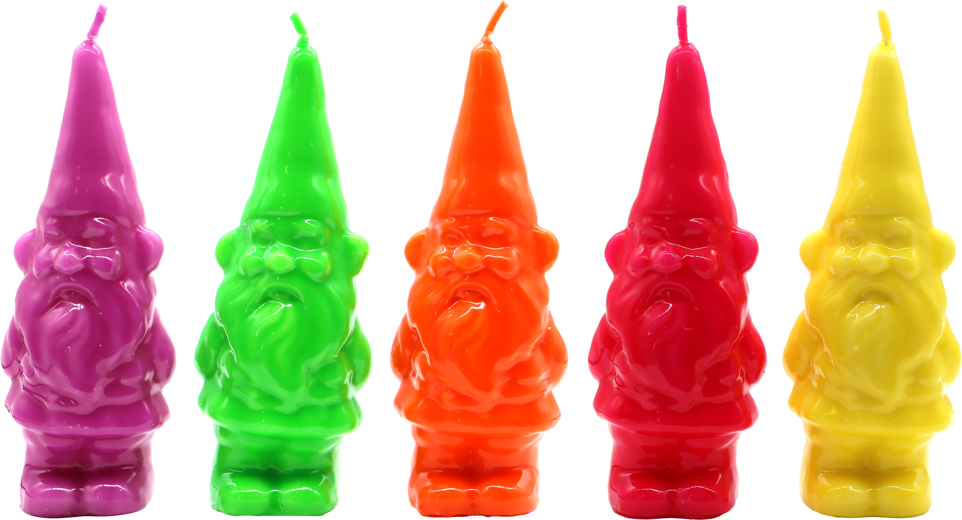 1347 ZWERGENKERZEN GLOSSY GLOW  S/5