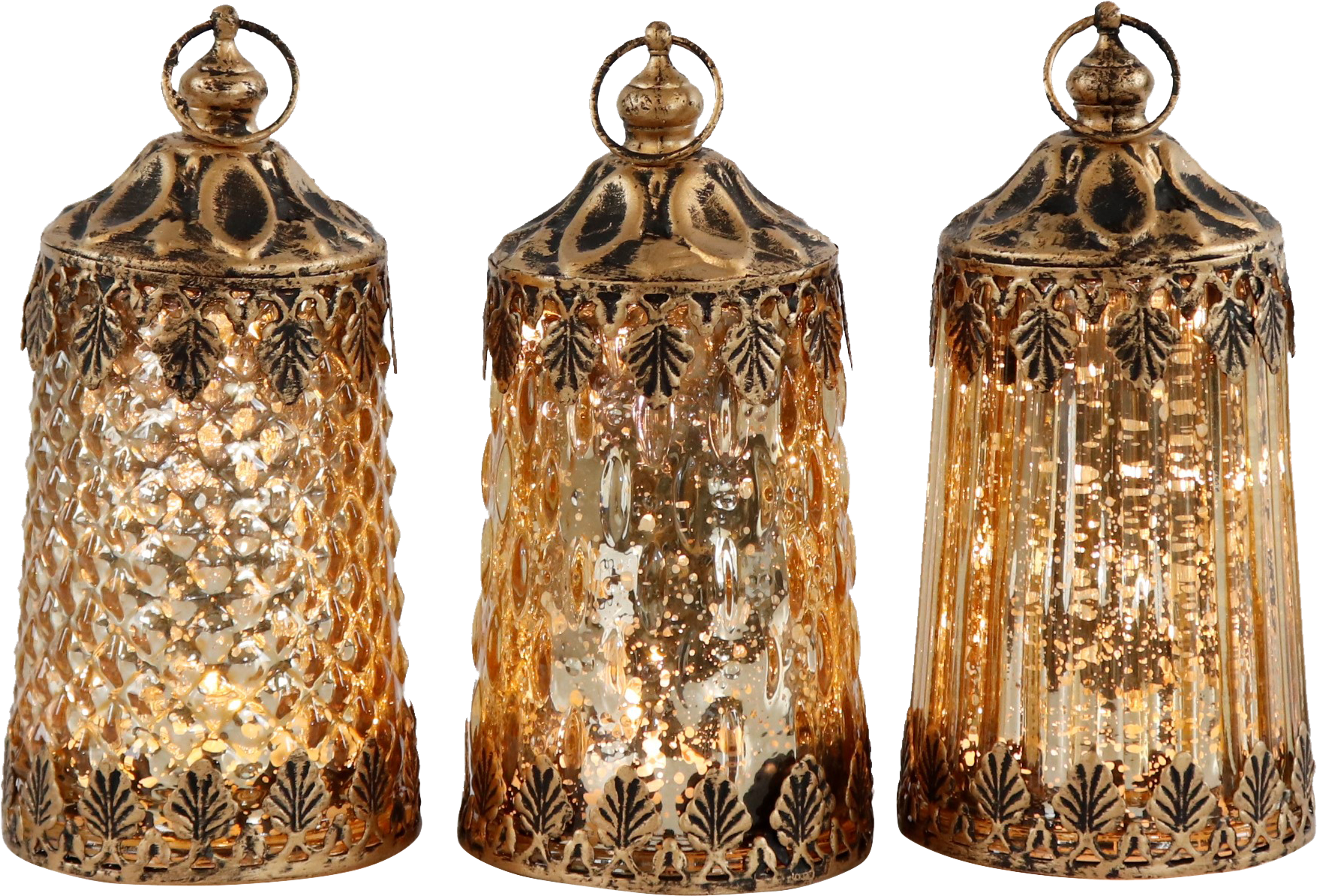 1464 LED-LICHTER SAMARKANT  S/3