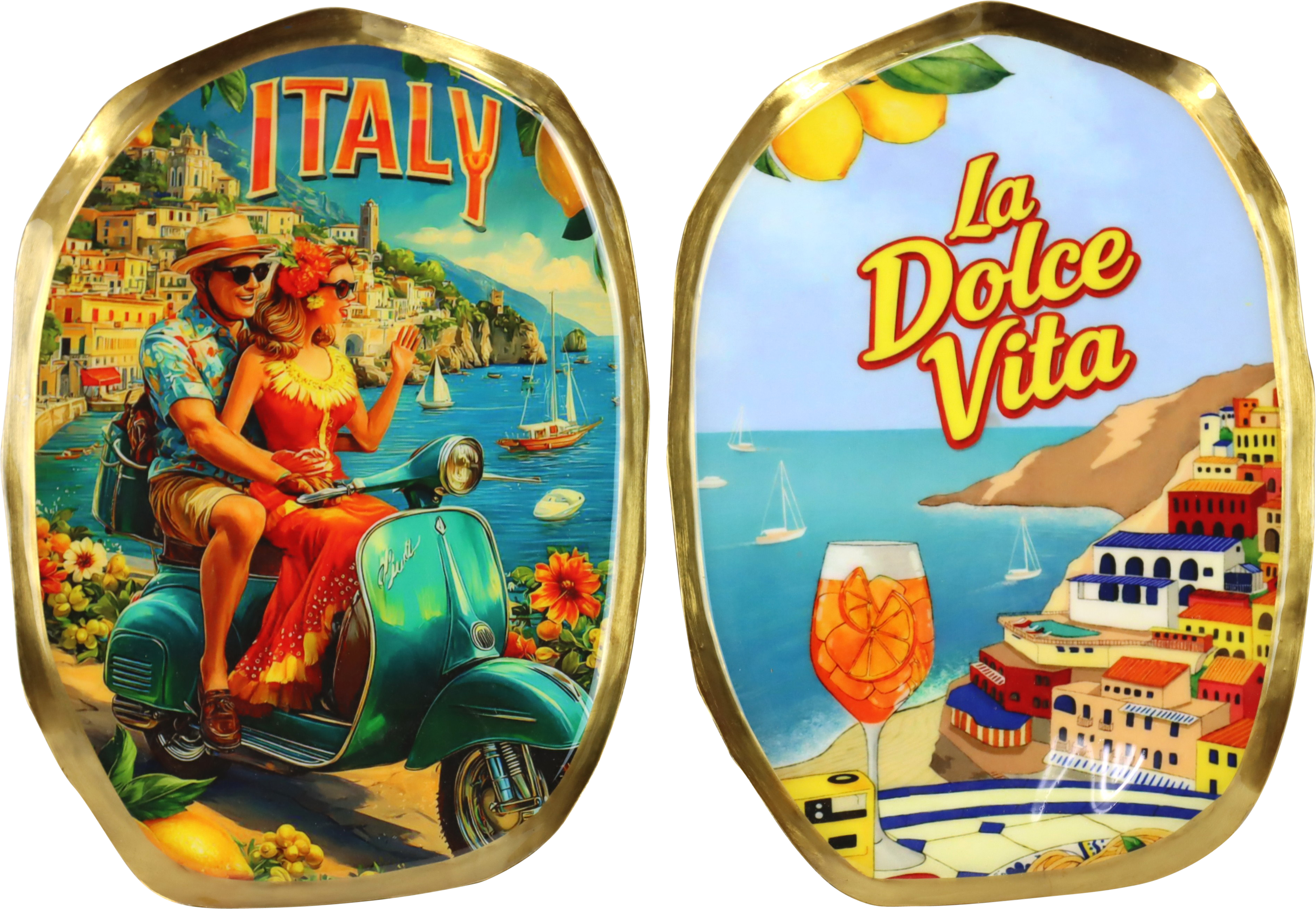 1566 TRAYS LA  DOLCE VITA  S/2