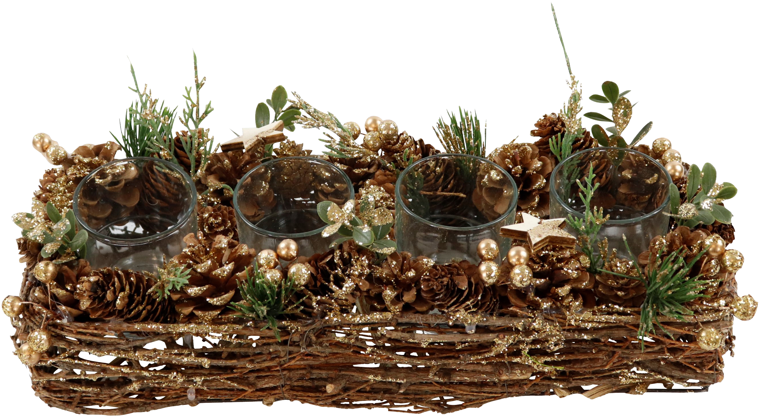 1578 PORTACANDELE  GOLDEN GLOW