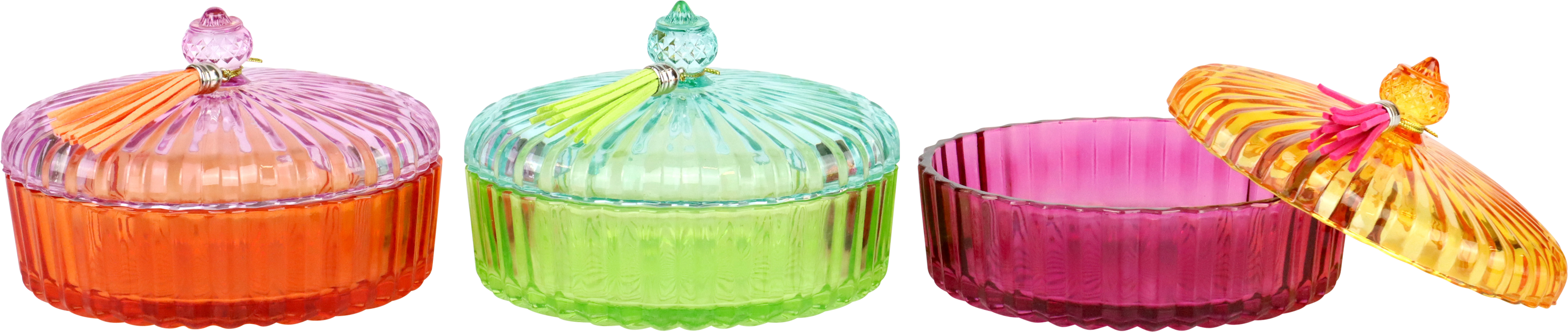 1733 GLASDOSEN SPLASH OF COLOURS  S/3