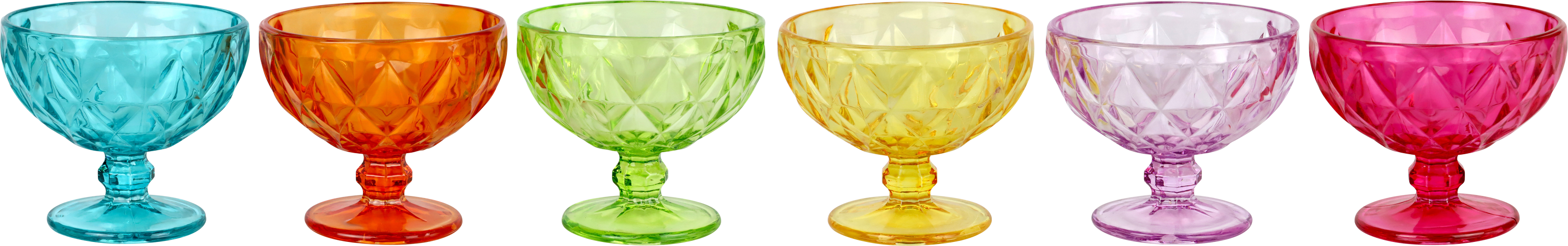 1735 GLASPOKALE SPLASH OF COLOURS  S/6