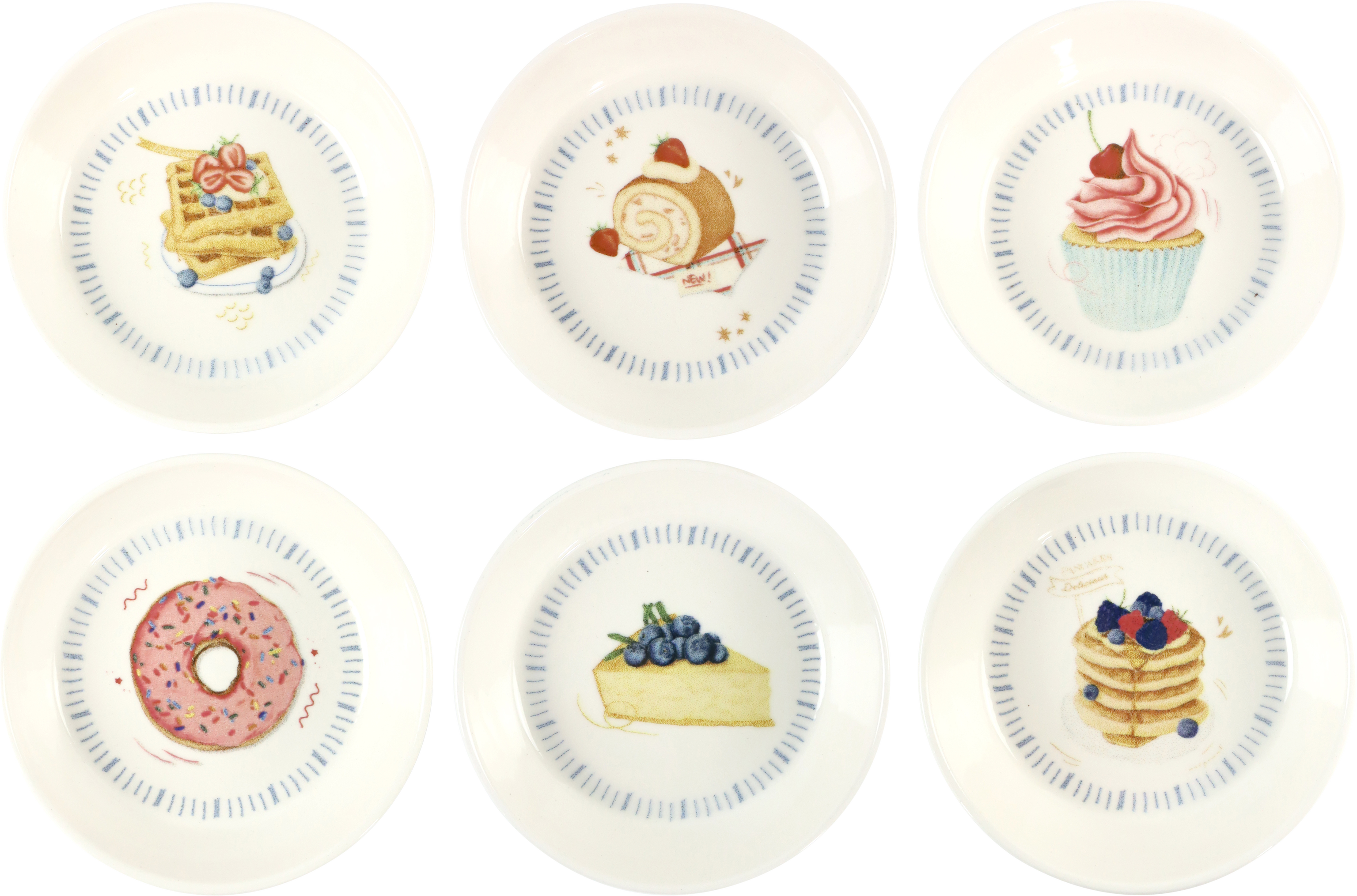 1744 BOWLS CAKE CAROUSEL  S/6