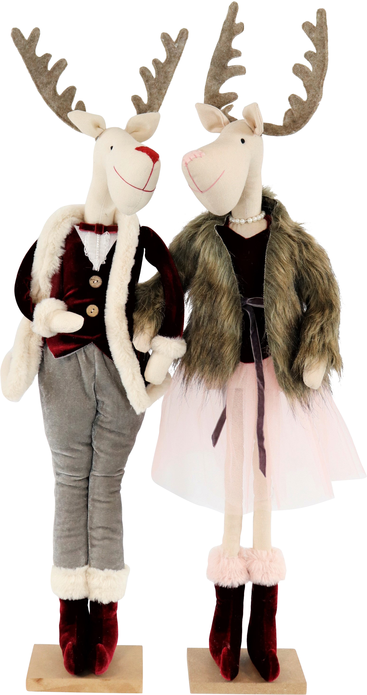 1863 COPPIA CERVI  XMAS JINGLE  2PZ