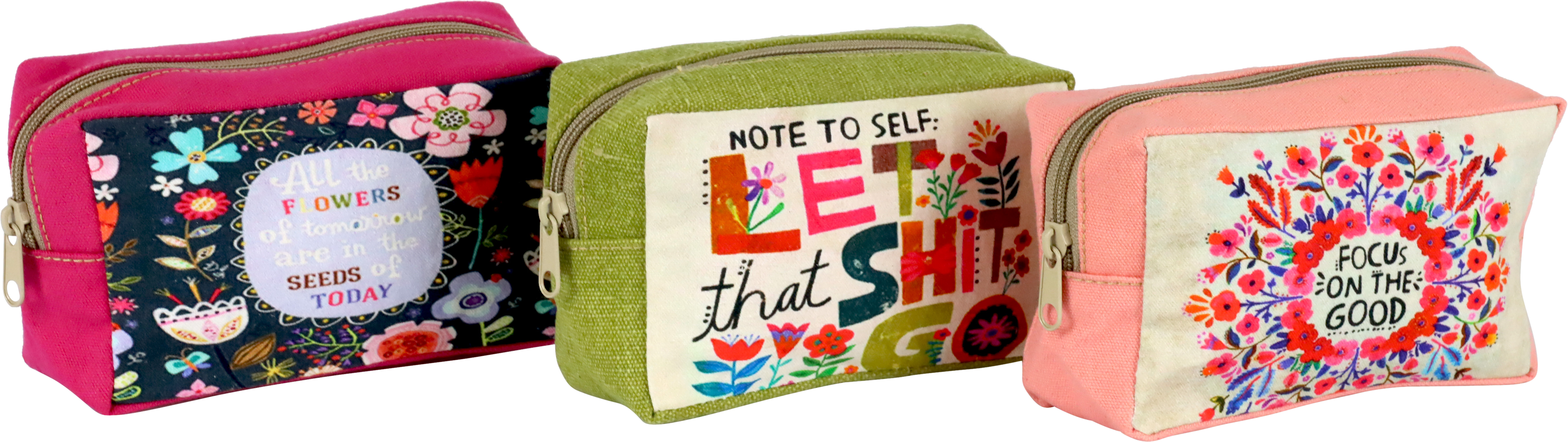 1950 KULTURBEUTEL WILD FLOWERS  S/3