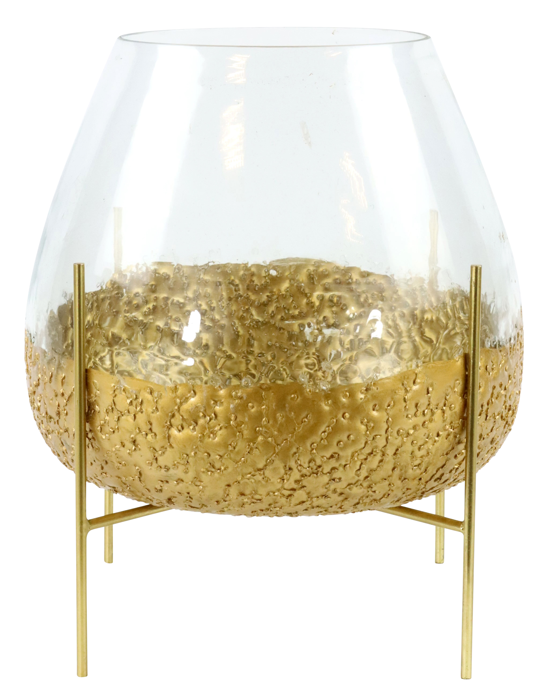 2038 FAROL/JARRÓN CON ASA  ORO