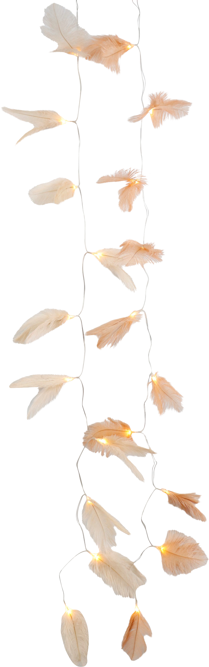 2344 LED-GIRLANDEN FEATHERS  S/2