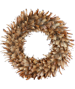 2359 FEATHER WREATH NATURAL