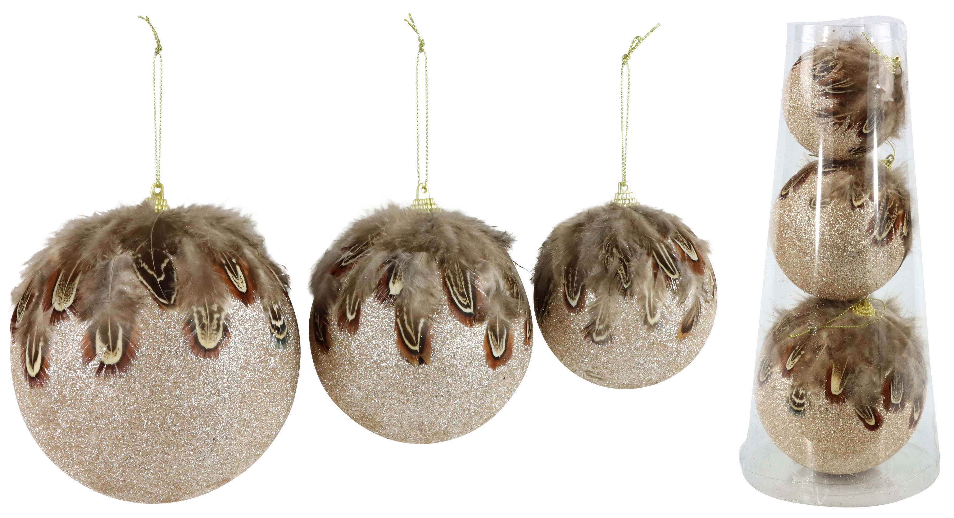 2425 BALLS FEDERKLEID  S/3