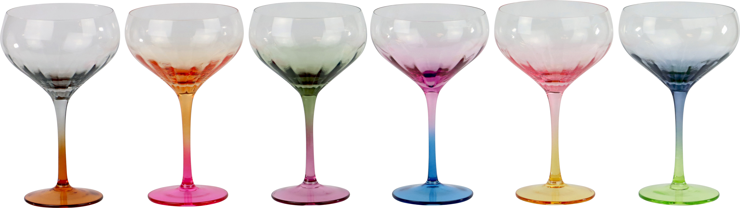 2503 BICCHIERI COPPA RAINBOW  6PZ