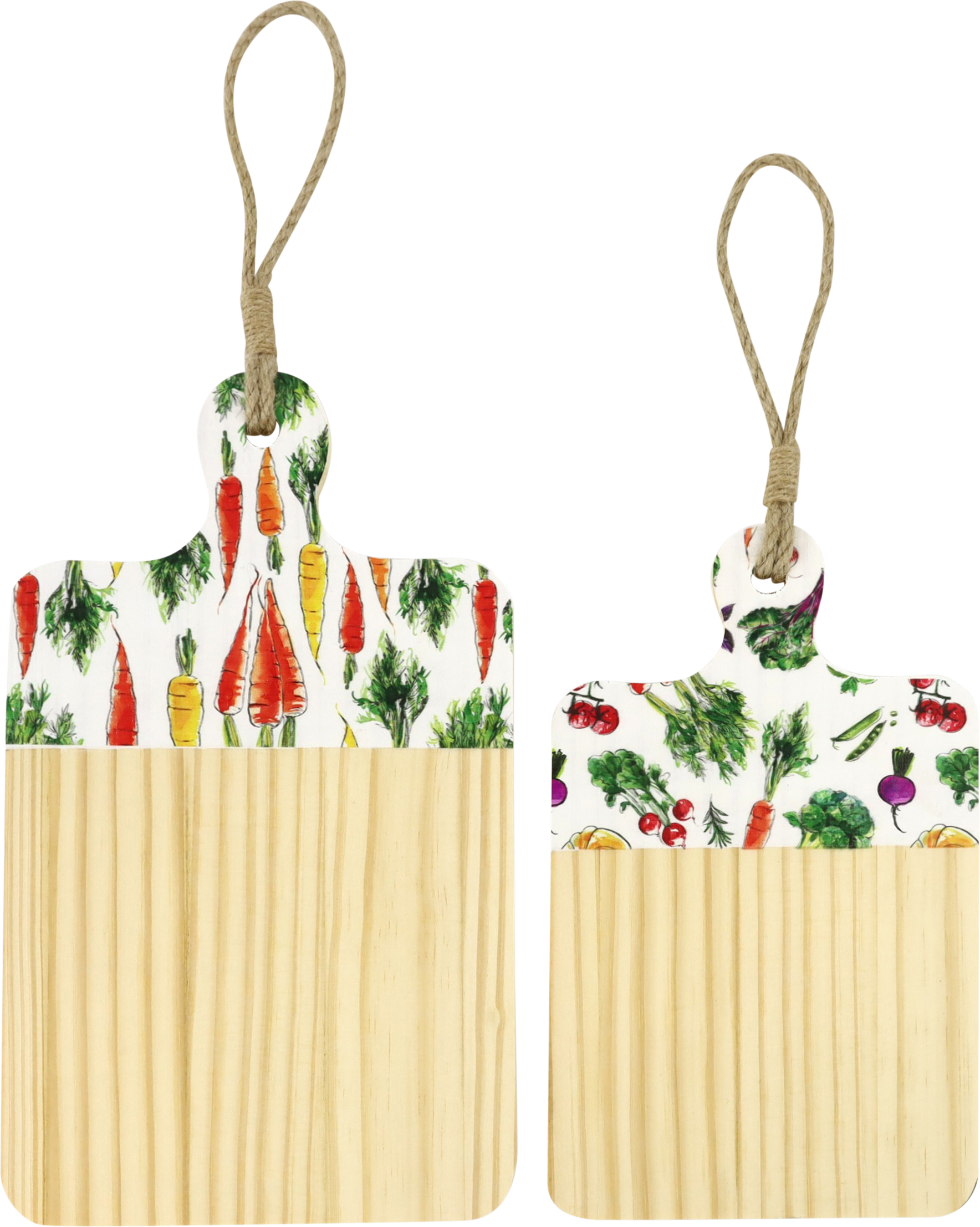 2674 WOODENBOARDS VEGGIE VIBES  S/2