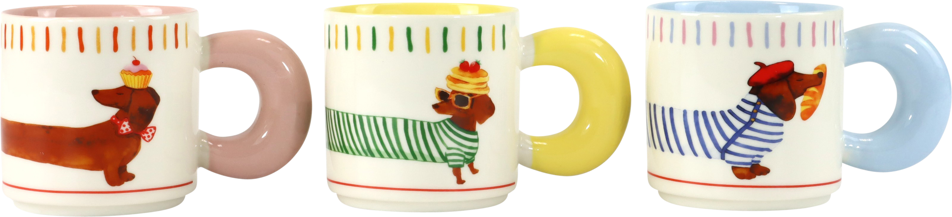 2720 COFFEMUGS BARK&TABLE  S/3