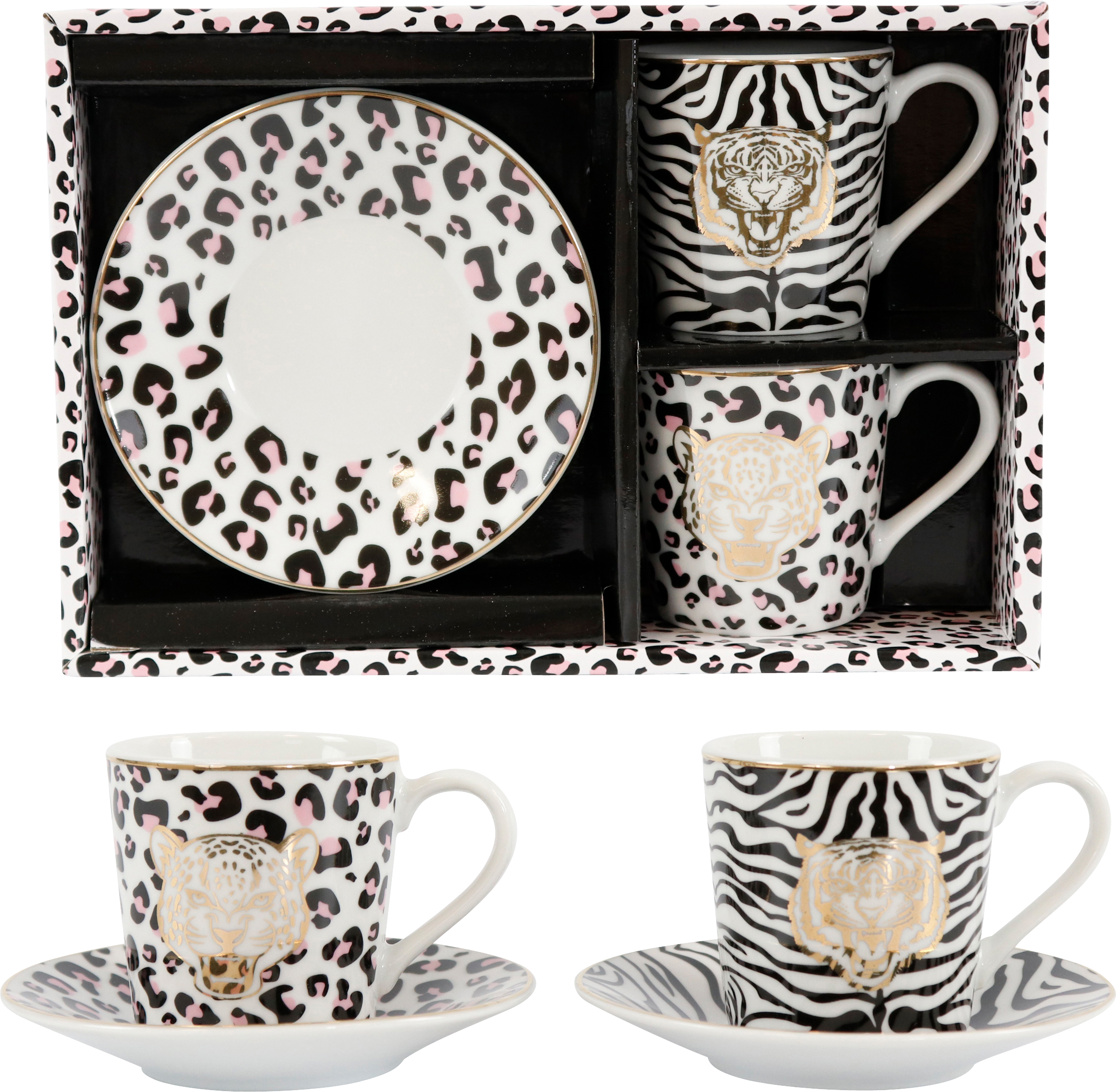 2829 ESPRESSO-SET WILDLIFE  S/2