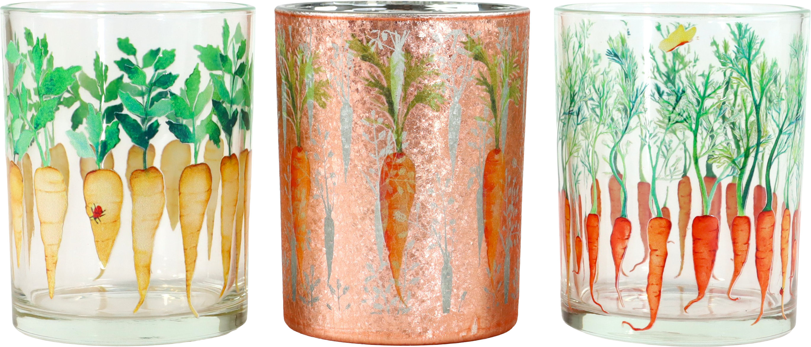 2972 VOTIVES COZY CARROTS  S/3