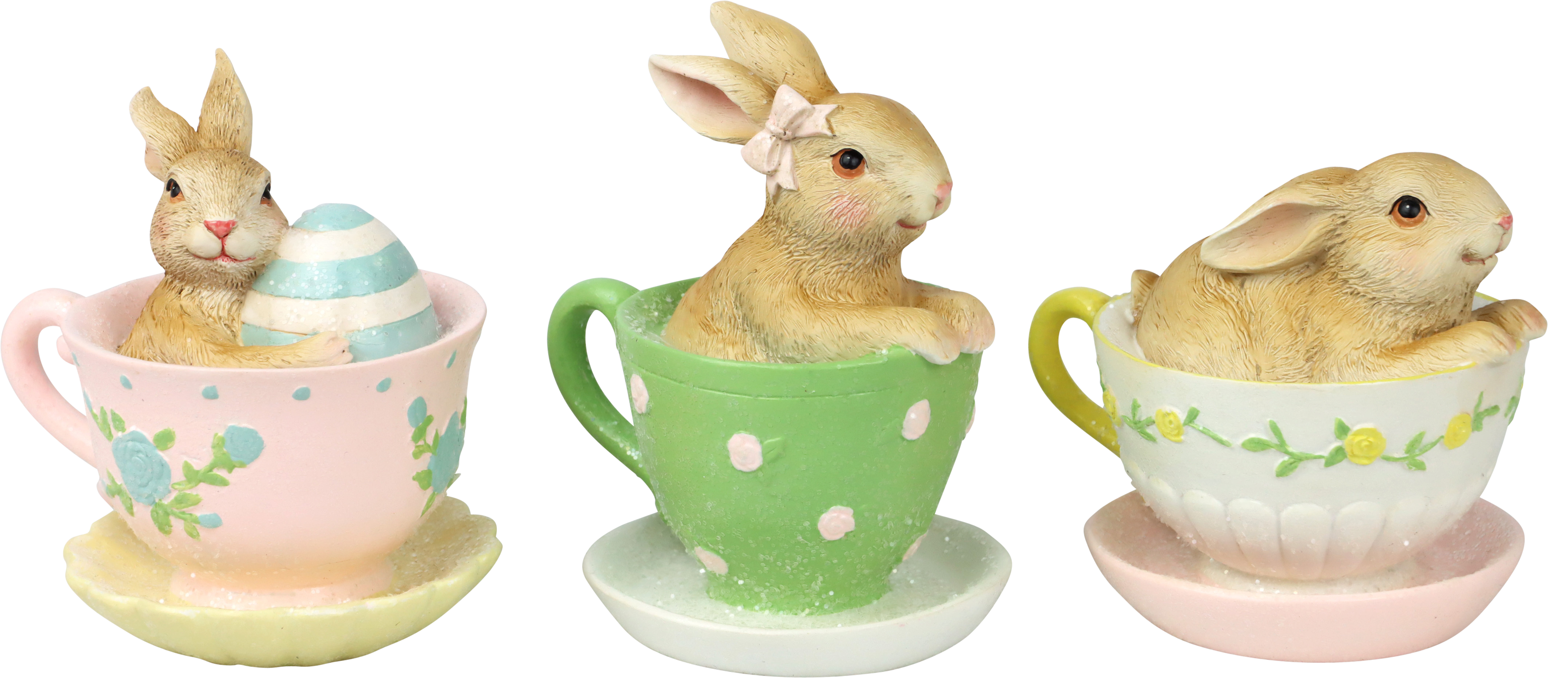 2984 TRIO BUNNY TEATIME  3PZ