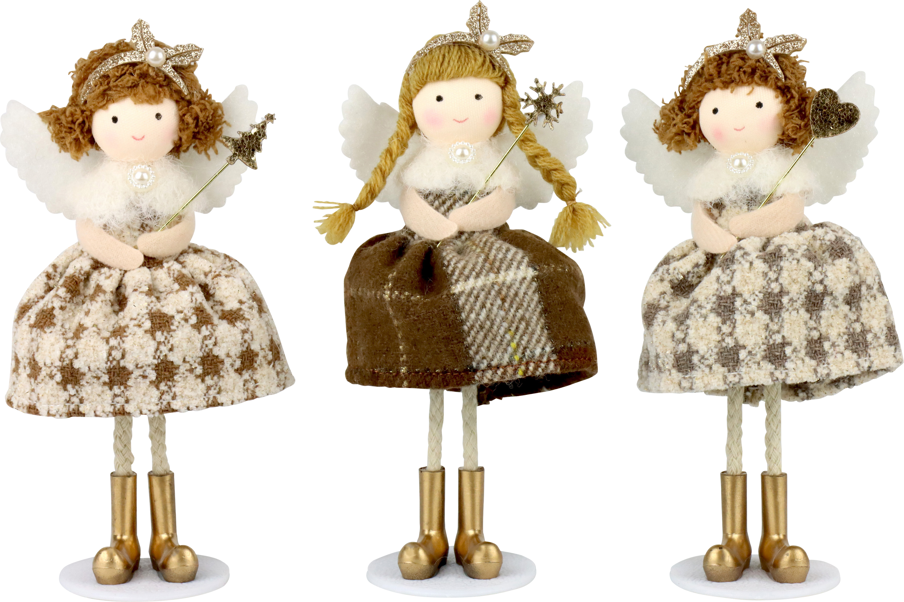 3169 ANGELTRIO RUSTIC ANGELS  S/3