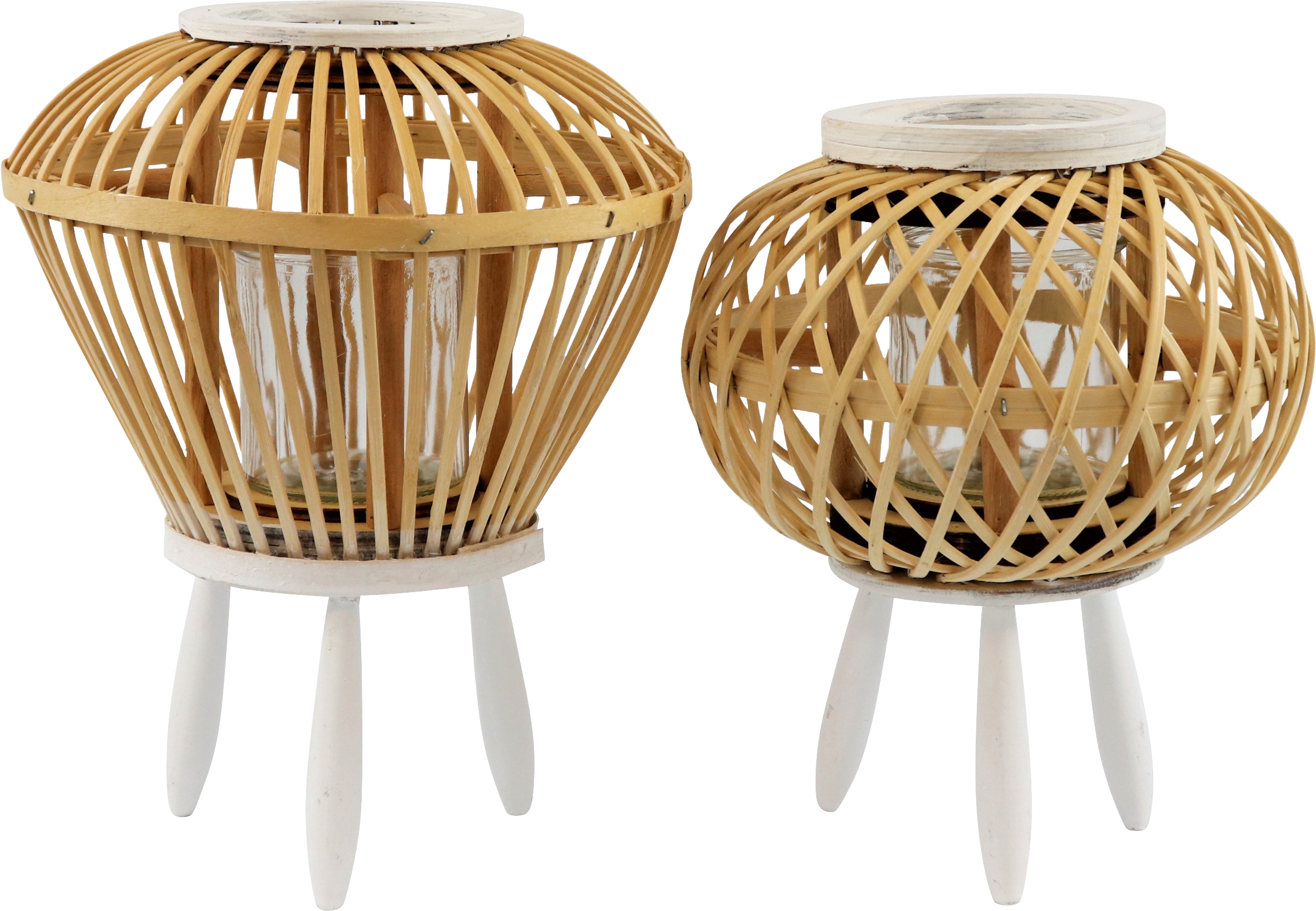 3575 LICHTOBJEKT MIT GLAS LOMBOK  S/2