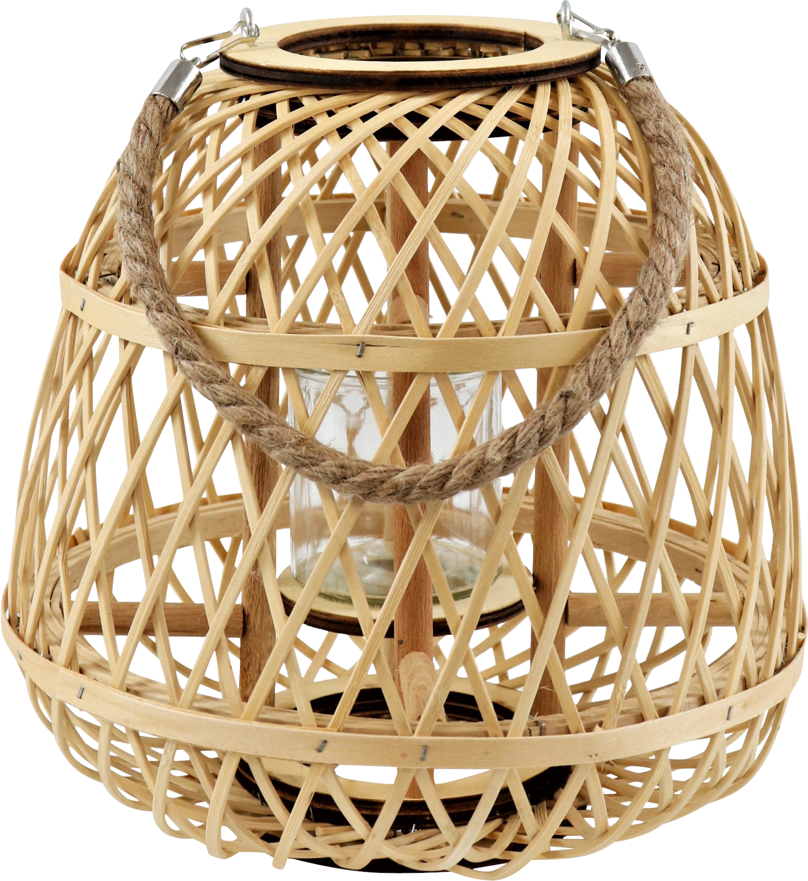 3577 LANTERN WITH GLASS LOMBOK