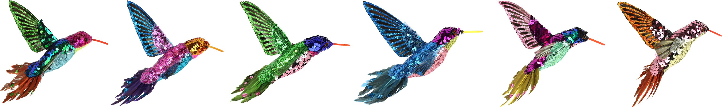 3607 KOLIBRIS SPARKLE WINGS  S/6