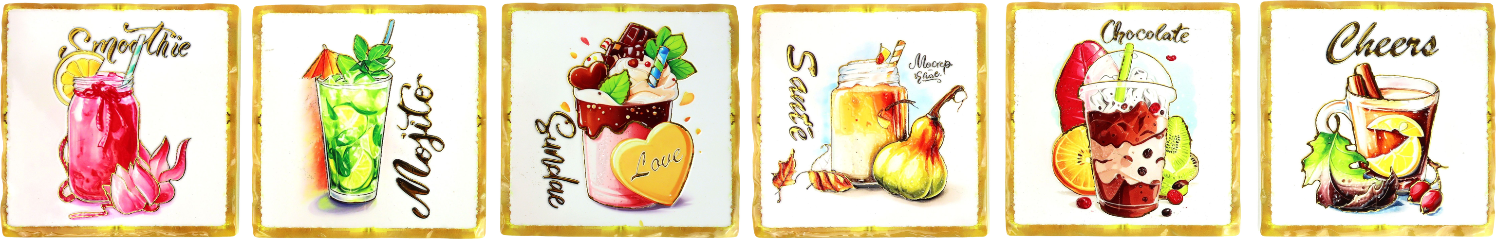 4214 UNTERSETZER HAPPY HOUR  S/6