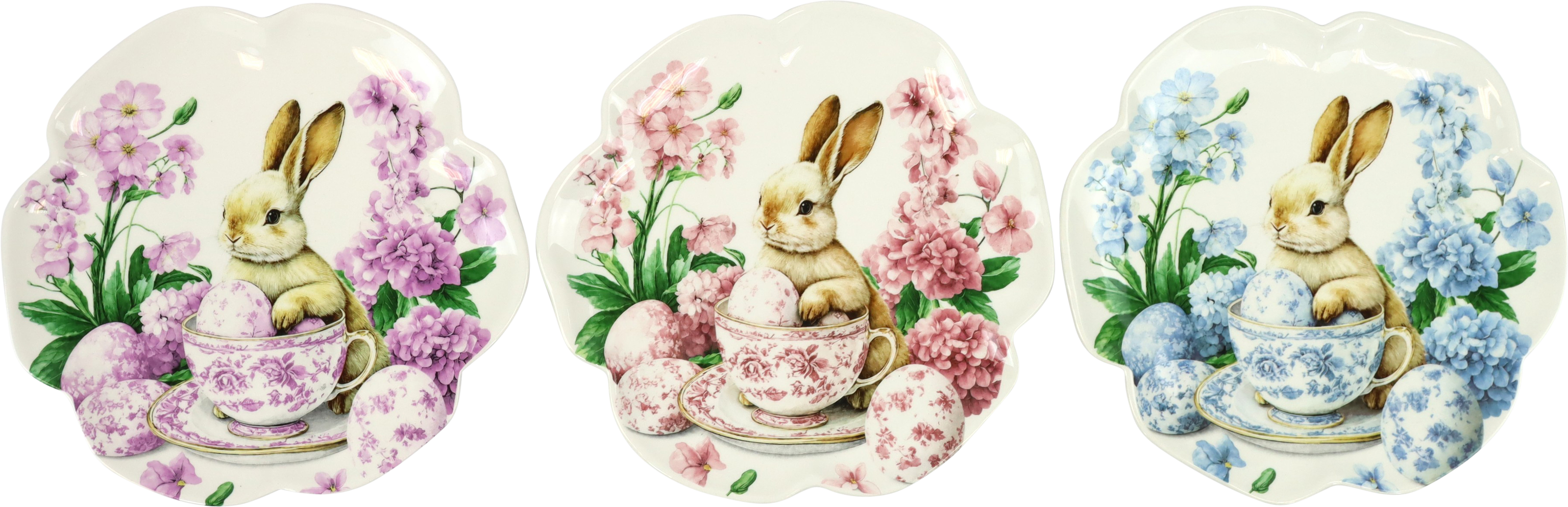 4251 PLATES BUUNNY TALES  S/3