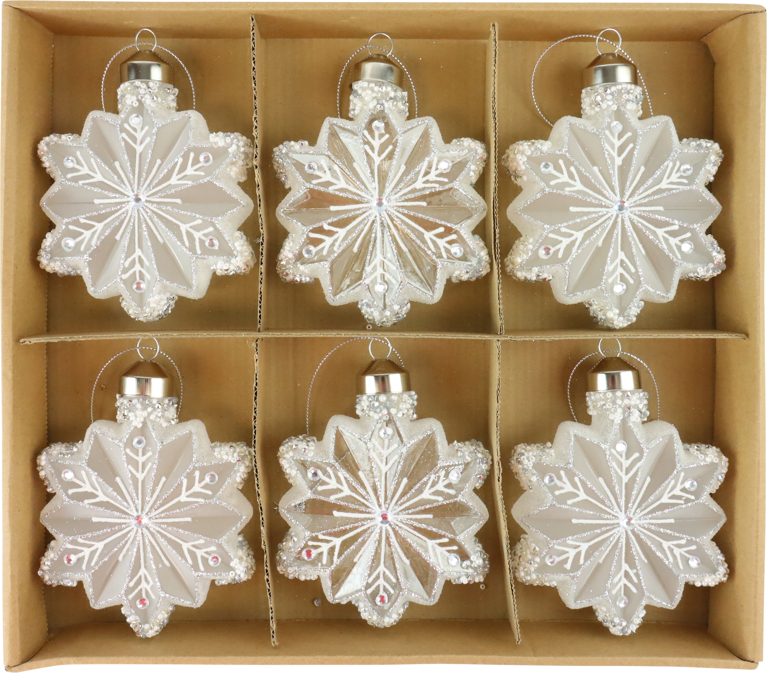 4305 VINTAGEBOX SNOWFLAKES  S/6