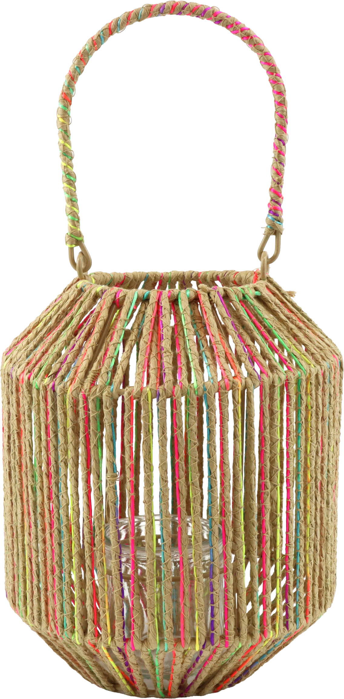 4494 LANTERN W.GLASS RAINBOW ROOTS