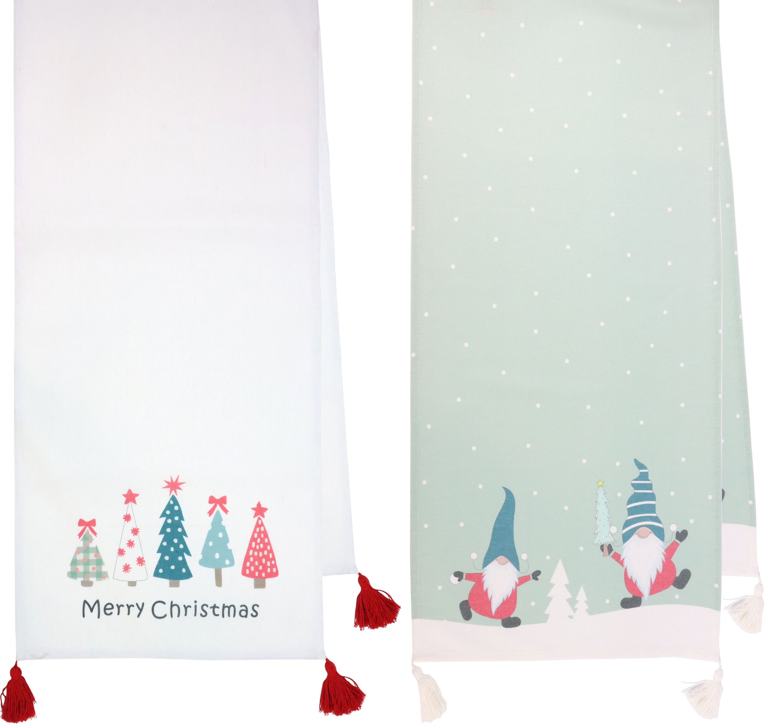 4740 TABLERUNNER MERRY XMAS  50x140 S/2