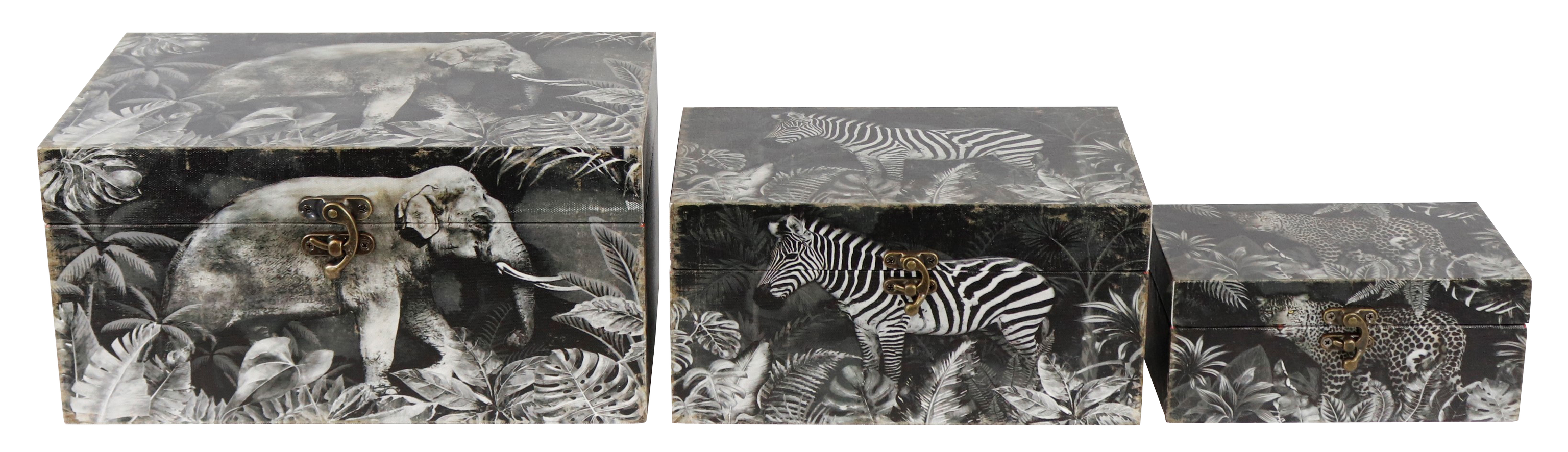 4796 HOLZKISTEN SAFARI  S/3