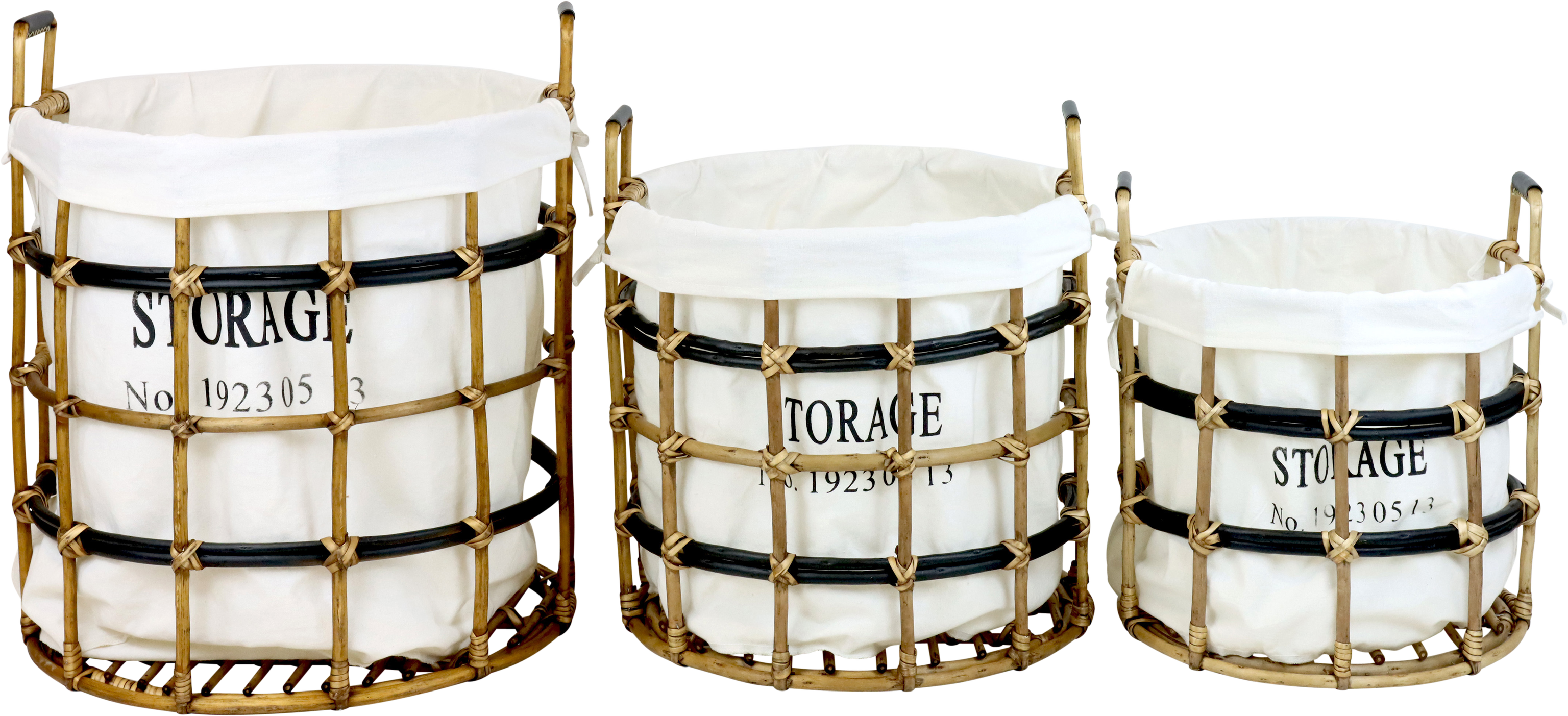 5216 CESTAS DE RATÁN  HAMPTONS  S/3