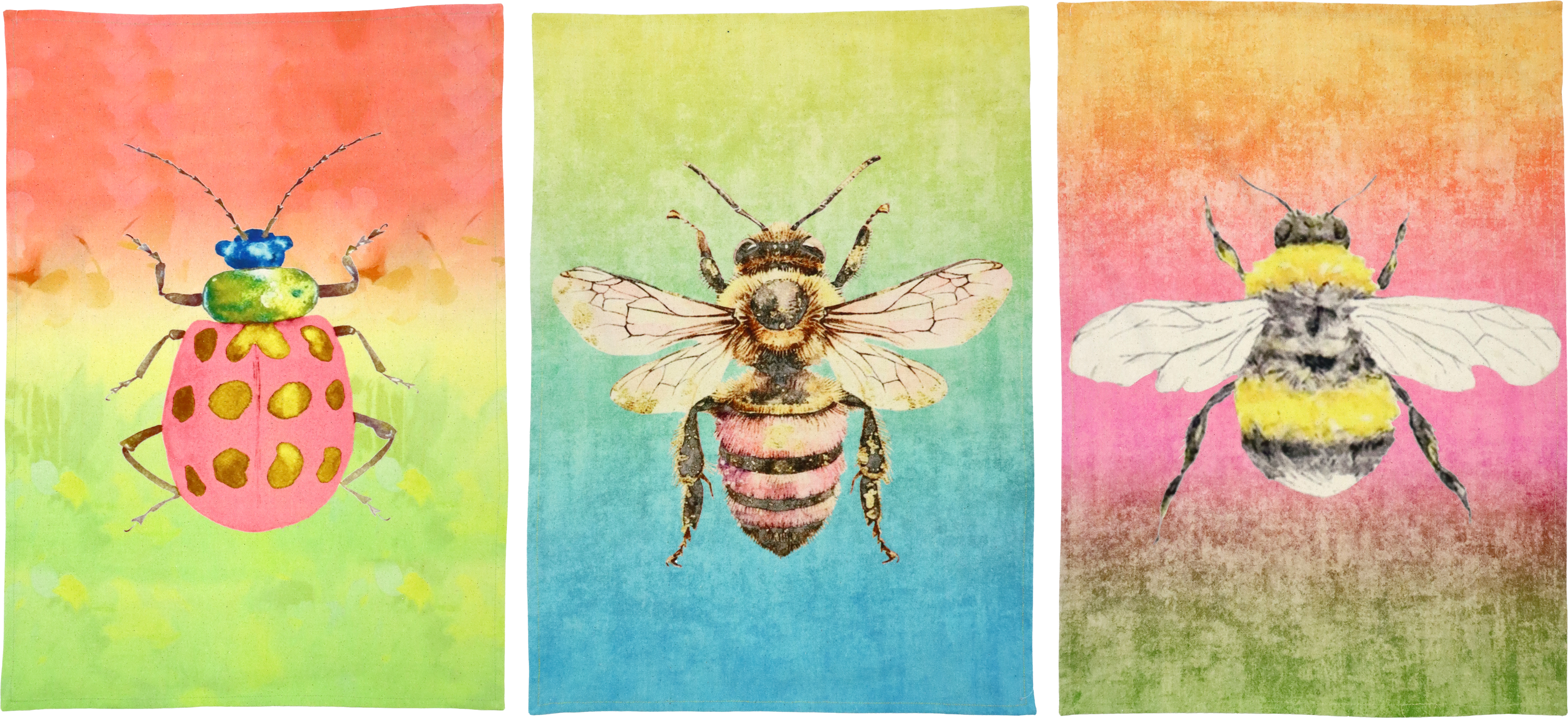 5302 TOWELS BUSY BEETLE 45X45 S/3