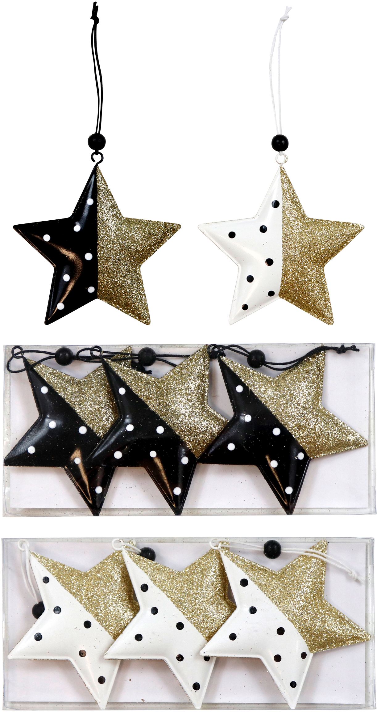 5573 STAR PENDANT IN BOX S/6