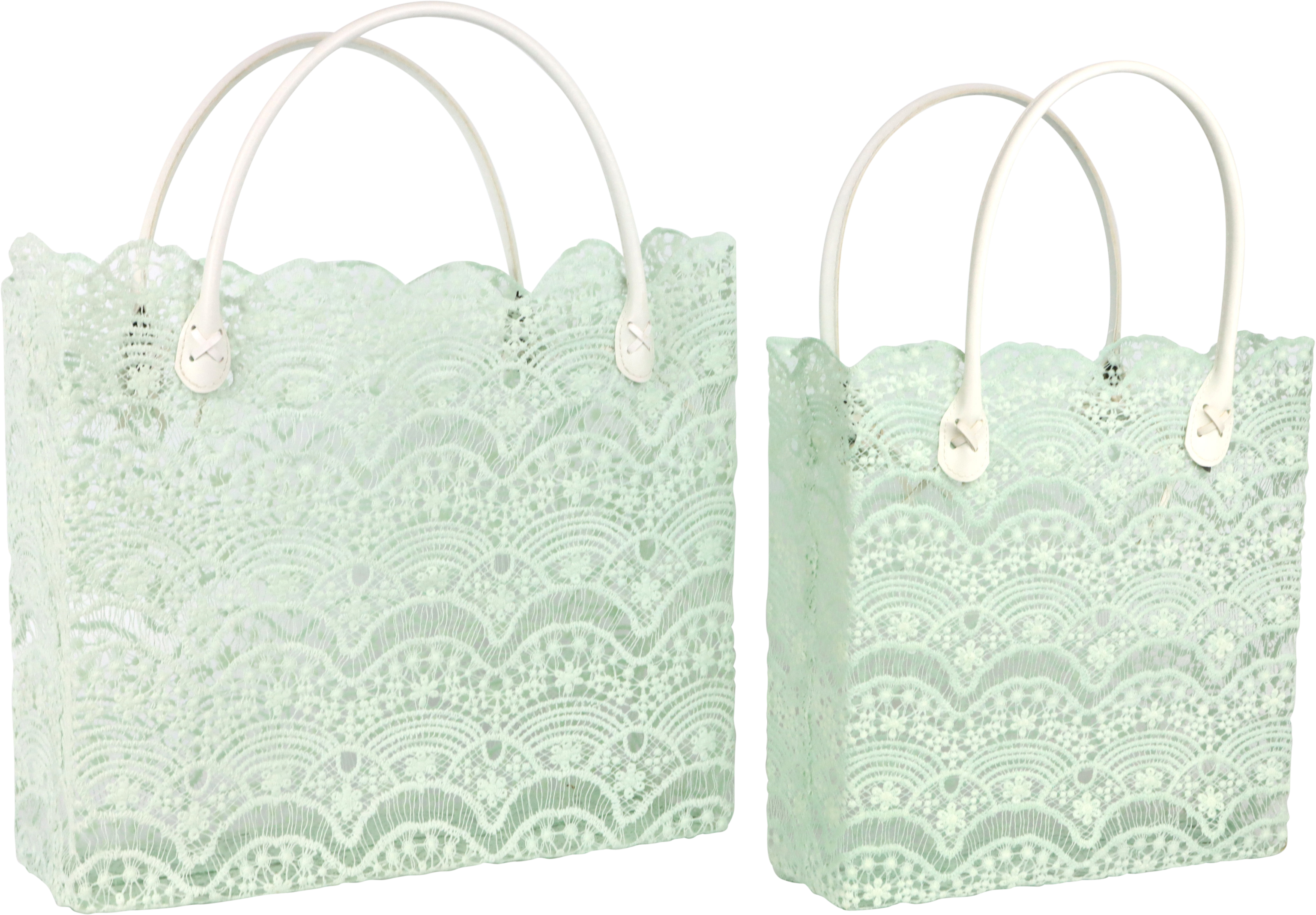 5618 KORBTASCHEN LACE  S/2