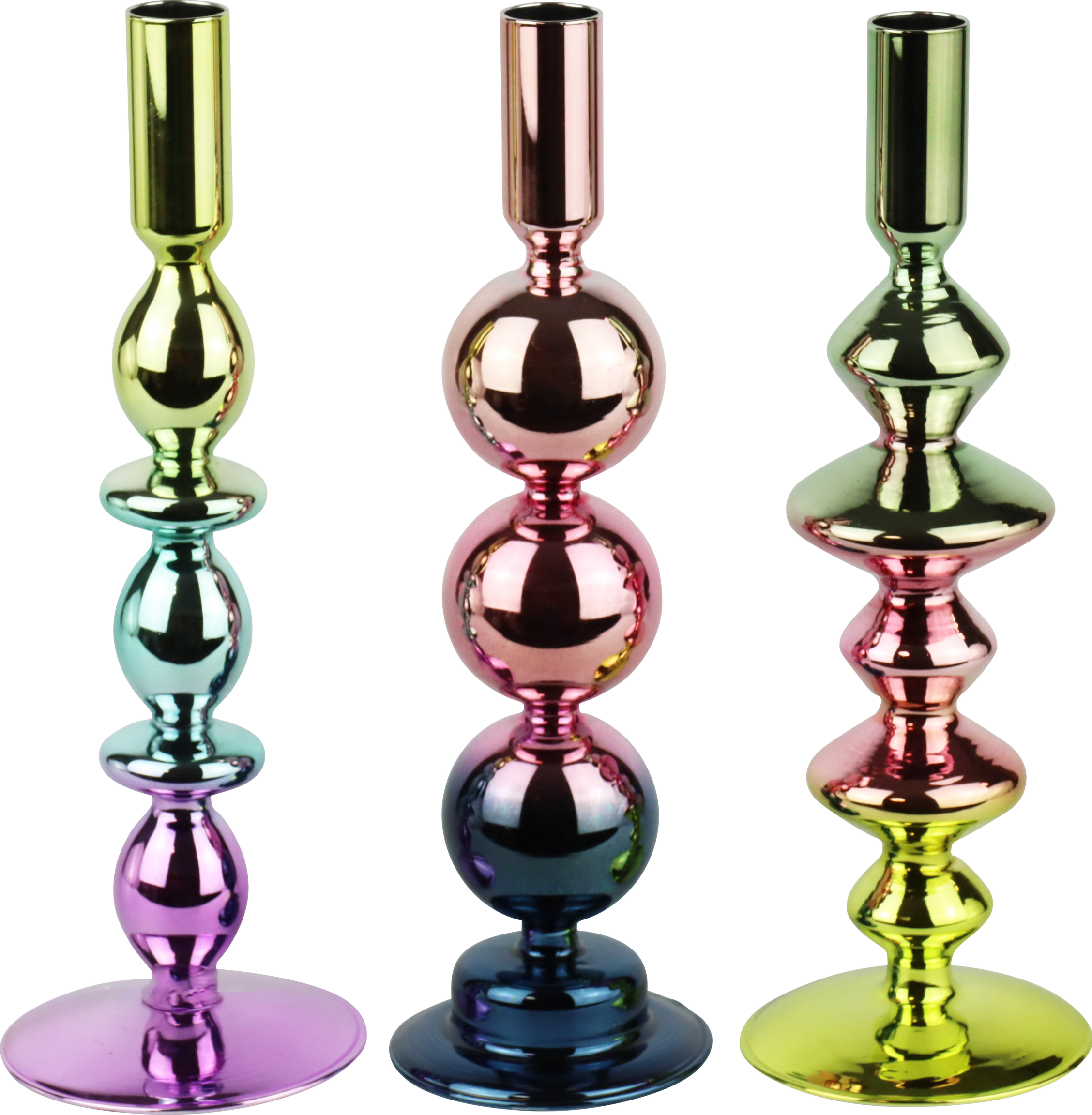 5704 KERZENLEUCHTER RADIANCE  S/3