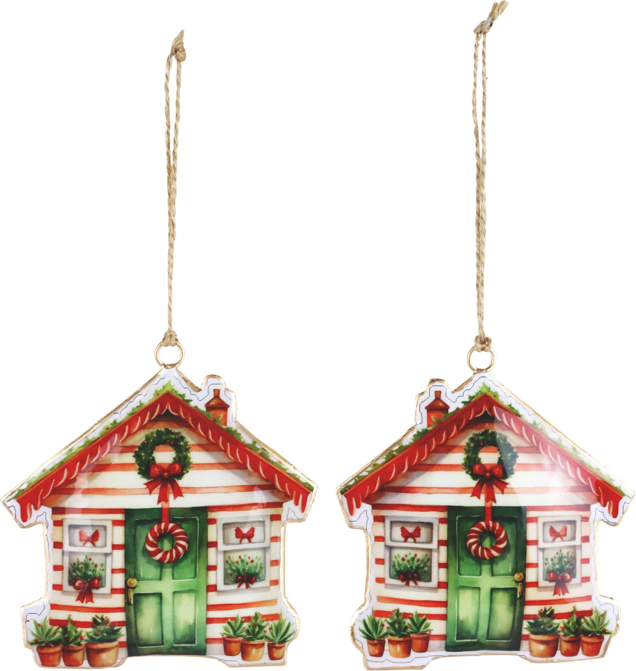 5753 APPENDINI DECO WEIHNACHTSHAUS  2PZ