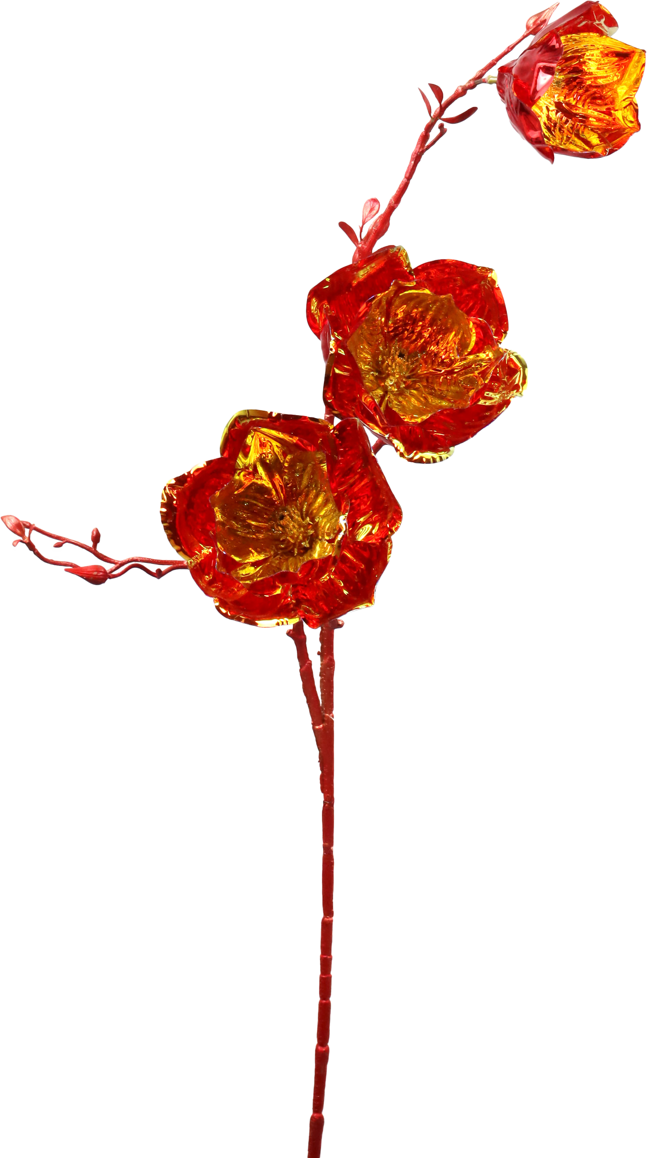 5804 KUNSTBLUME FLORA LUXE  ROT