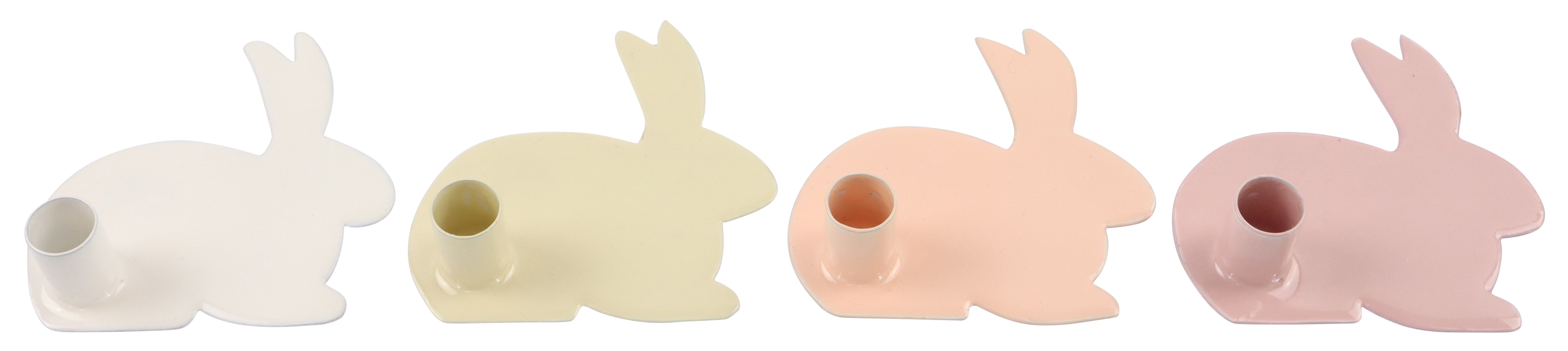 5809 PORTA CANDELE RABBIT  4PZ