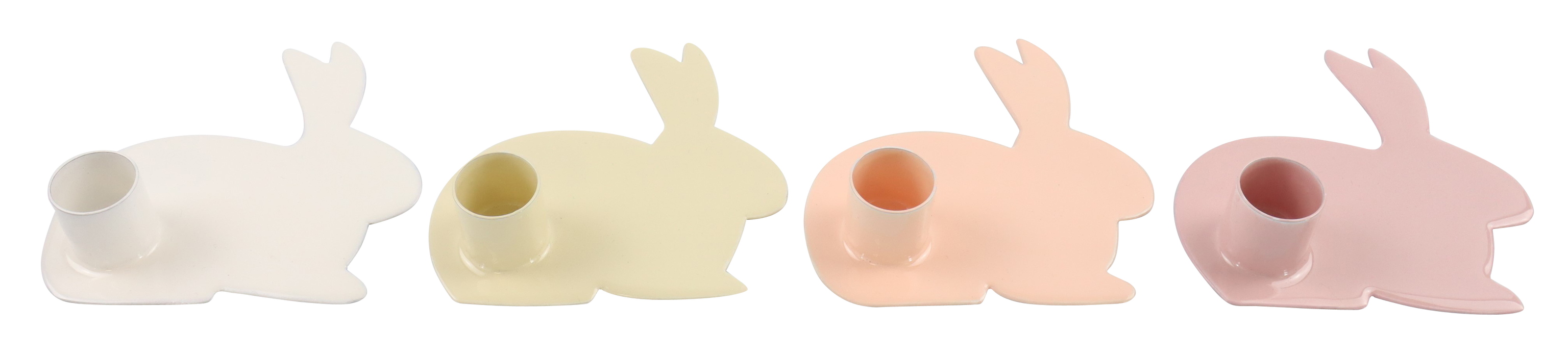 5810 PORTA CANDELE RABBIT  4PZ