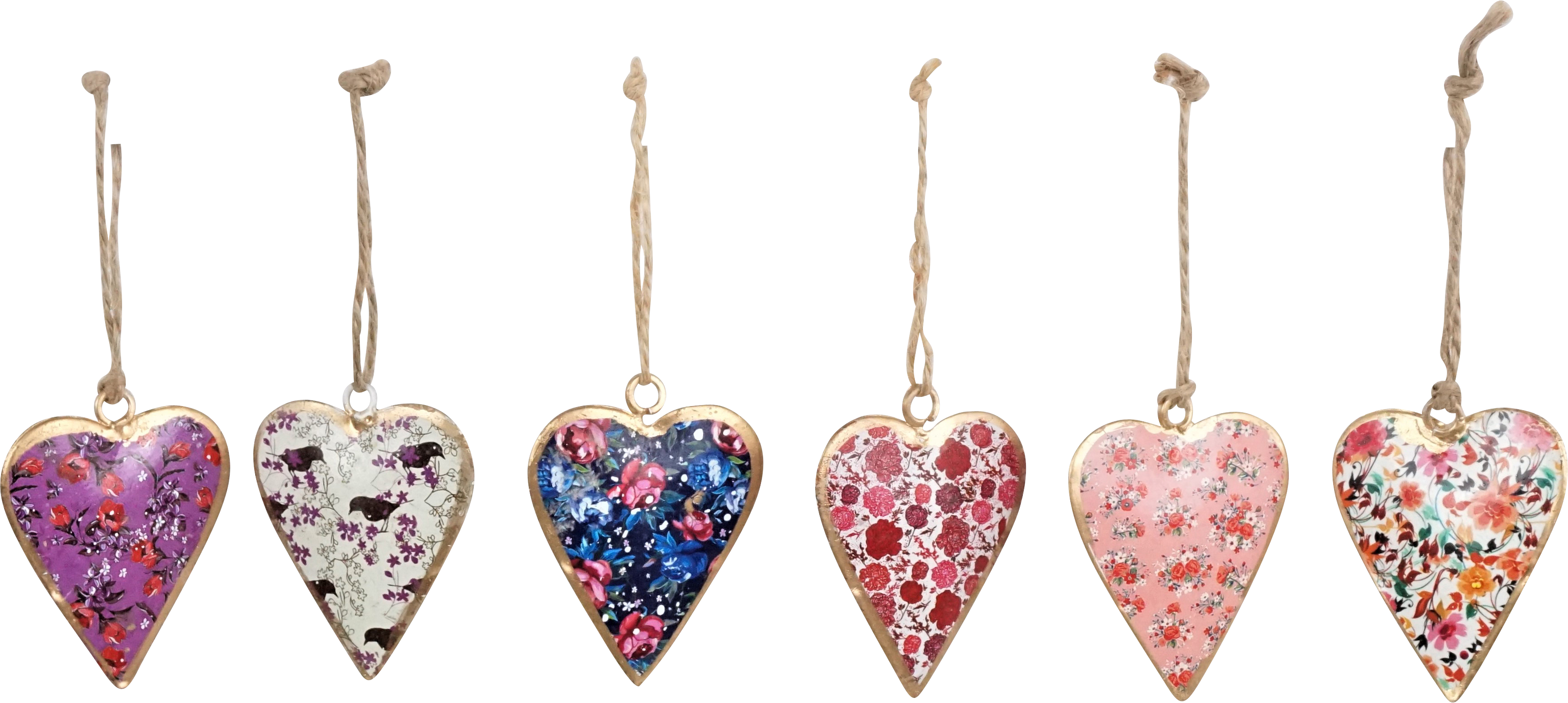 5881 ZIERHÄNGER HERZEN  S/6