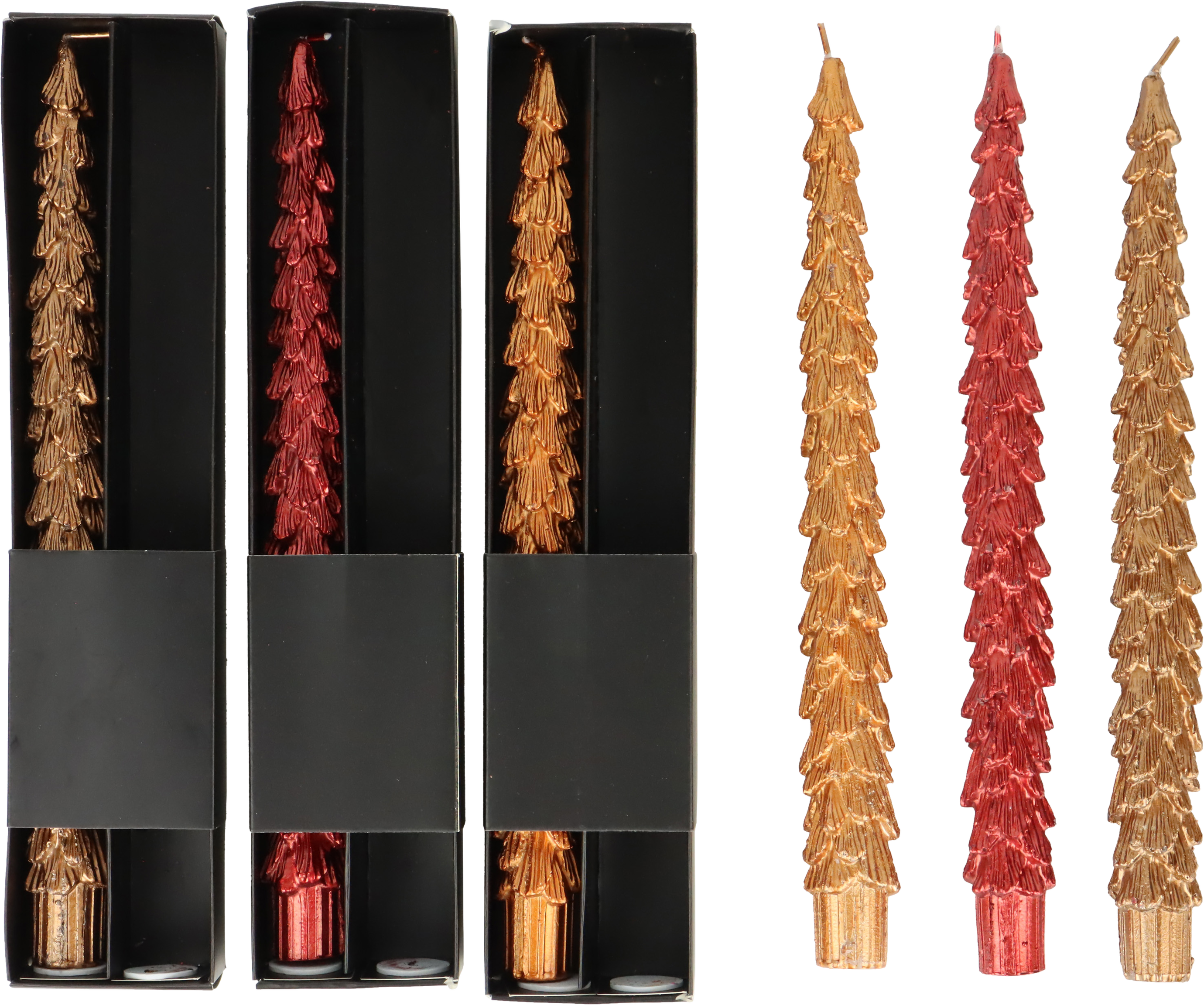 6152 CANDELS FOREST FLAME  S/6