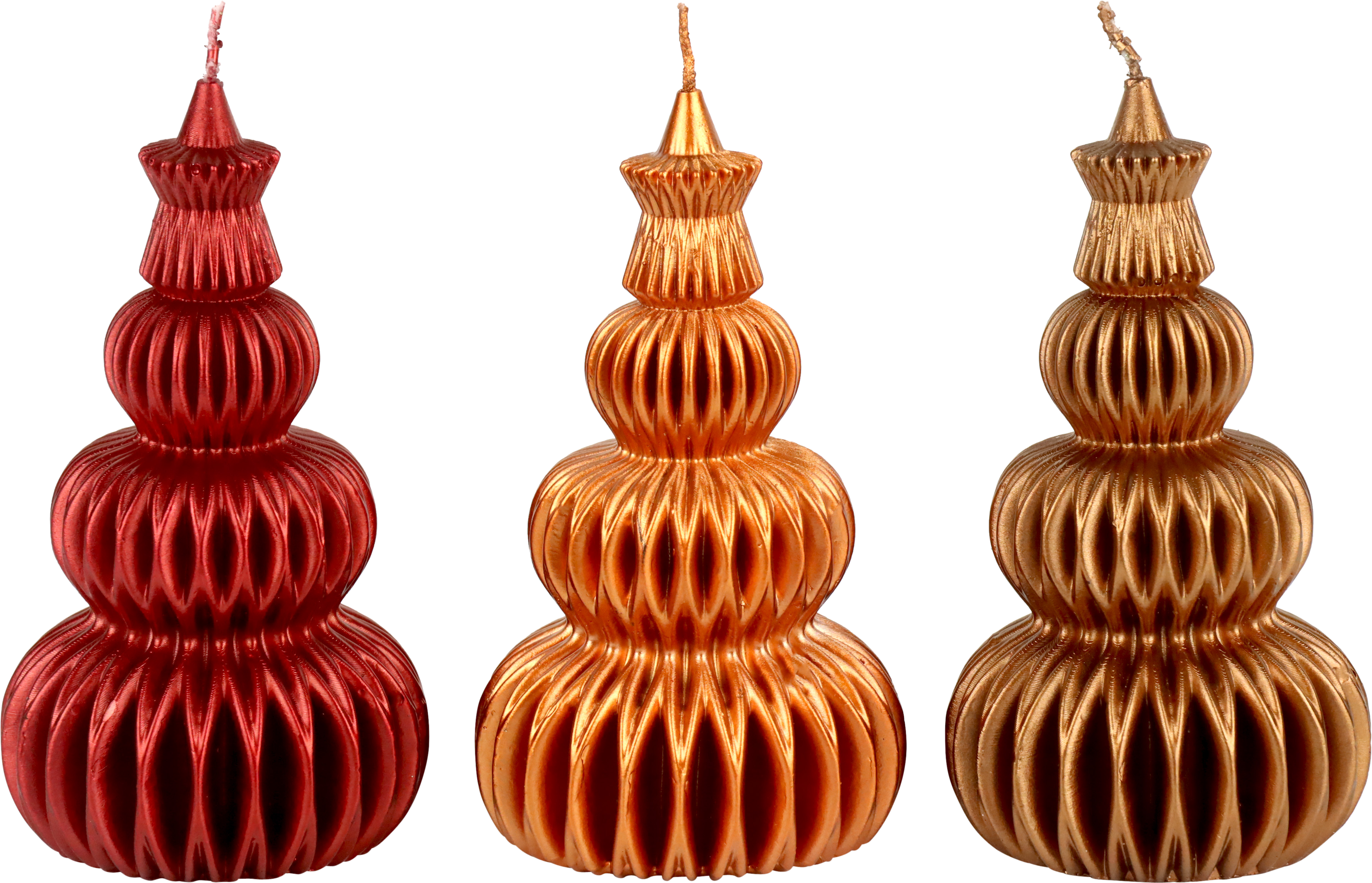 6160 TREECANDELS FOREST FLAME  S/3