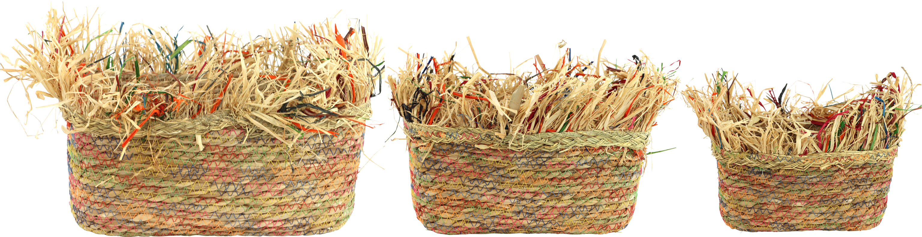 6779 BASKETS FOLK FLAIR   S/3