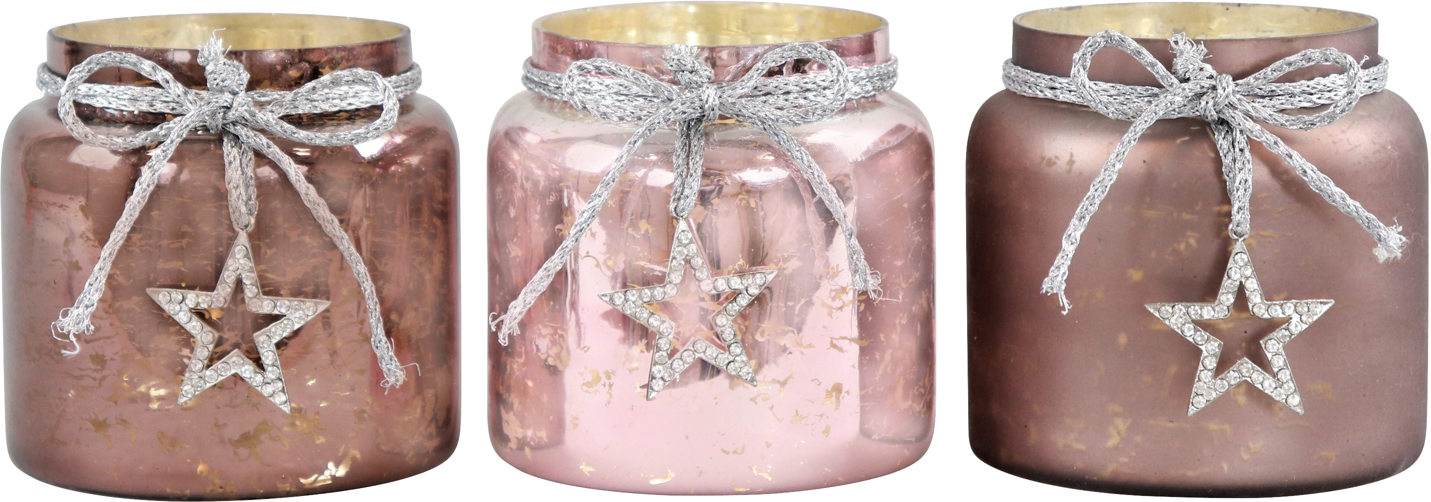 7013 PORTACANDELE  STAR  3PZ