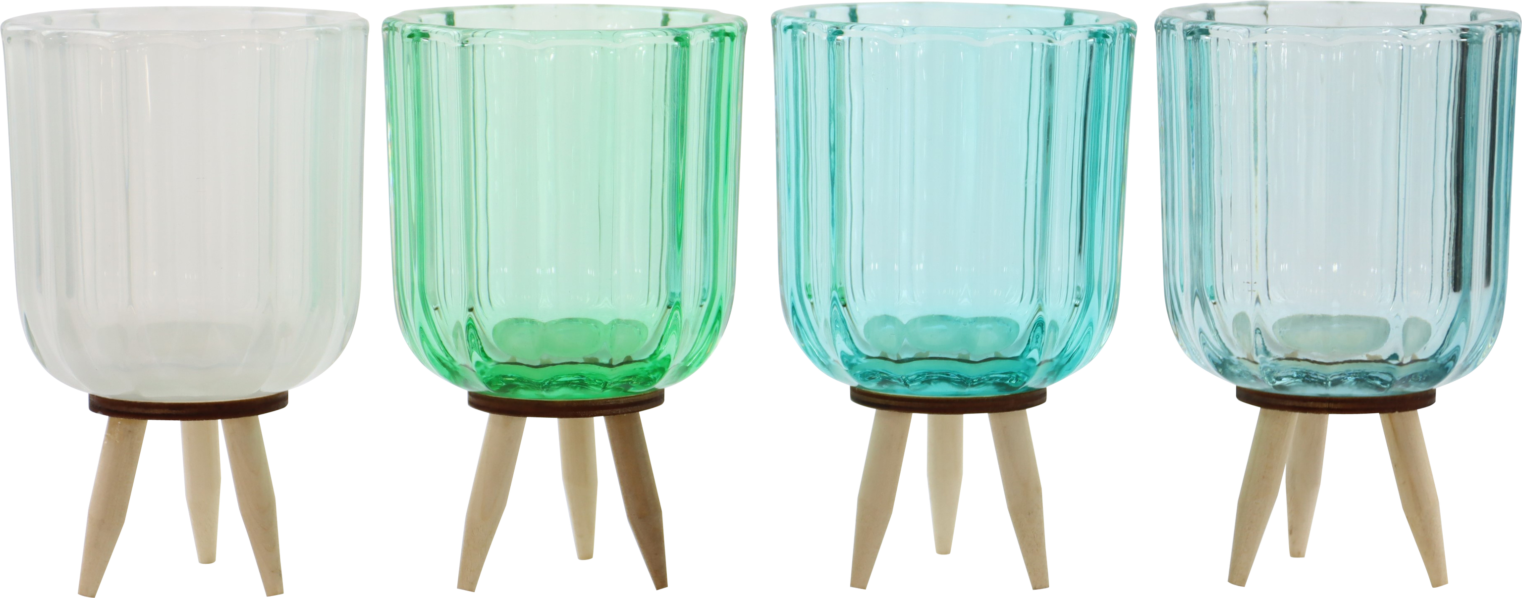 7086 PORTACANDELE  SERENITY  4PZ