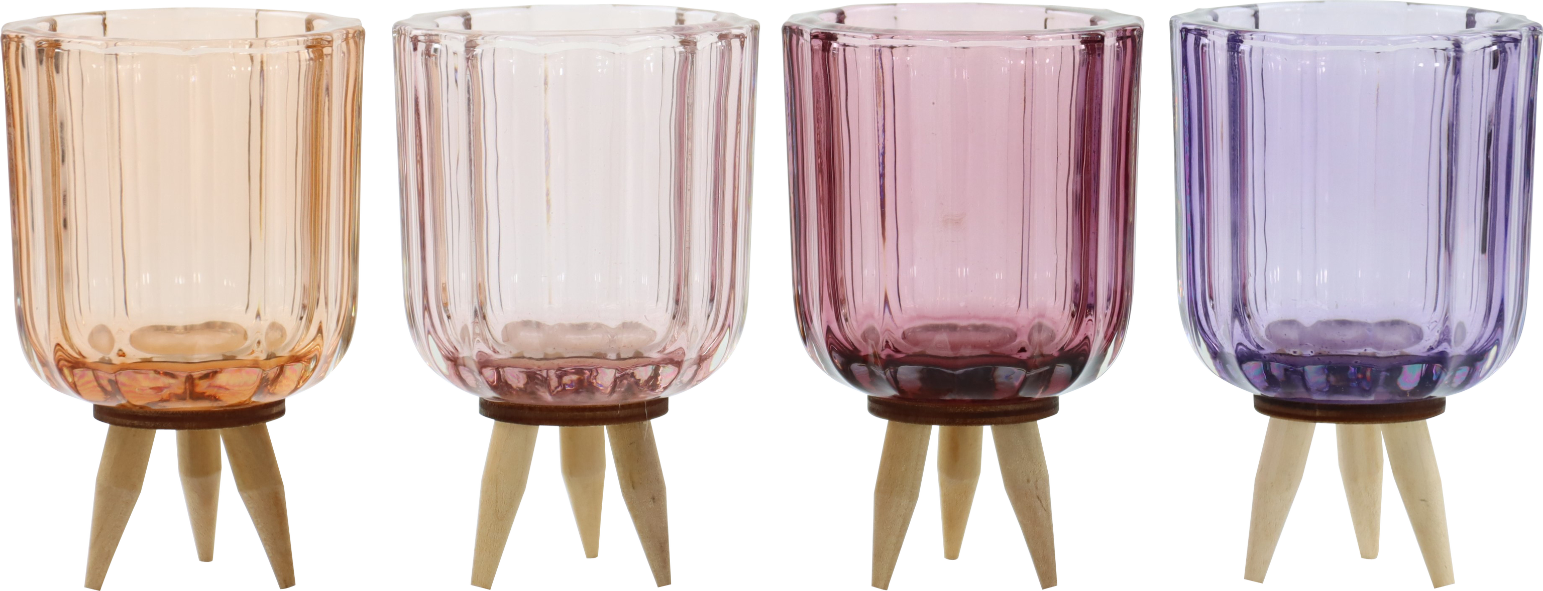 7087 PORTACANDELE  SERENITY  4PZ