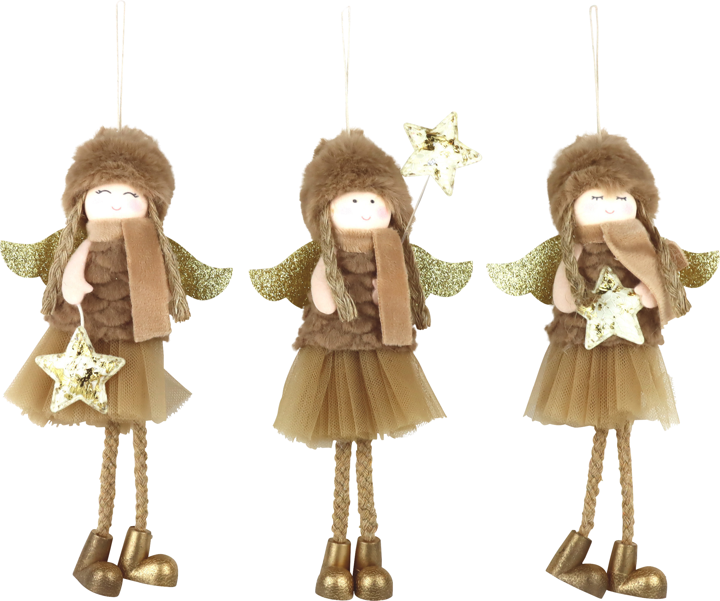 7461 ANGEL PENDENT AURORA  S/3