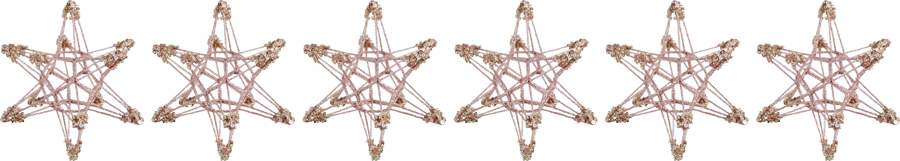 7523 HANGING STARS LUSTRE  S/6