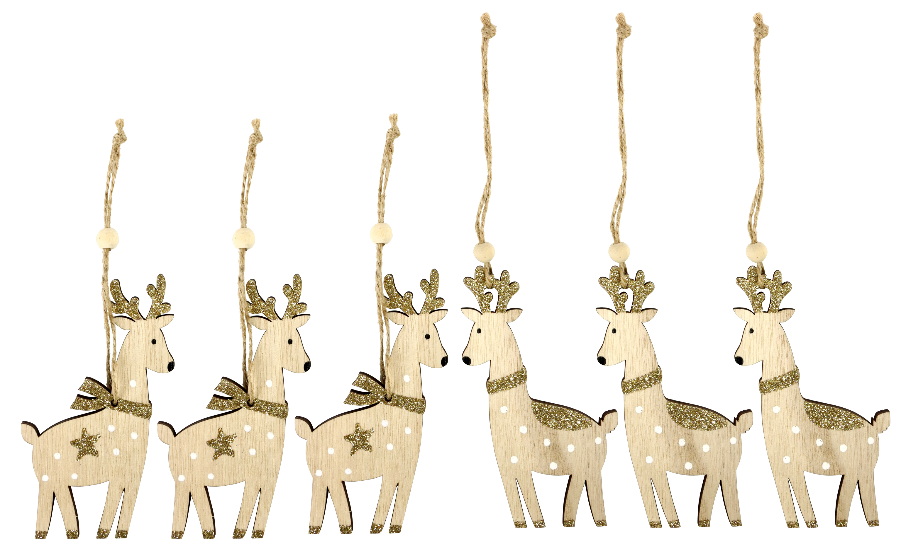 7525 APPENDINO DECORATIVO DEERS  6PZ