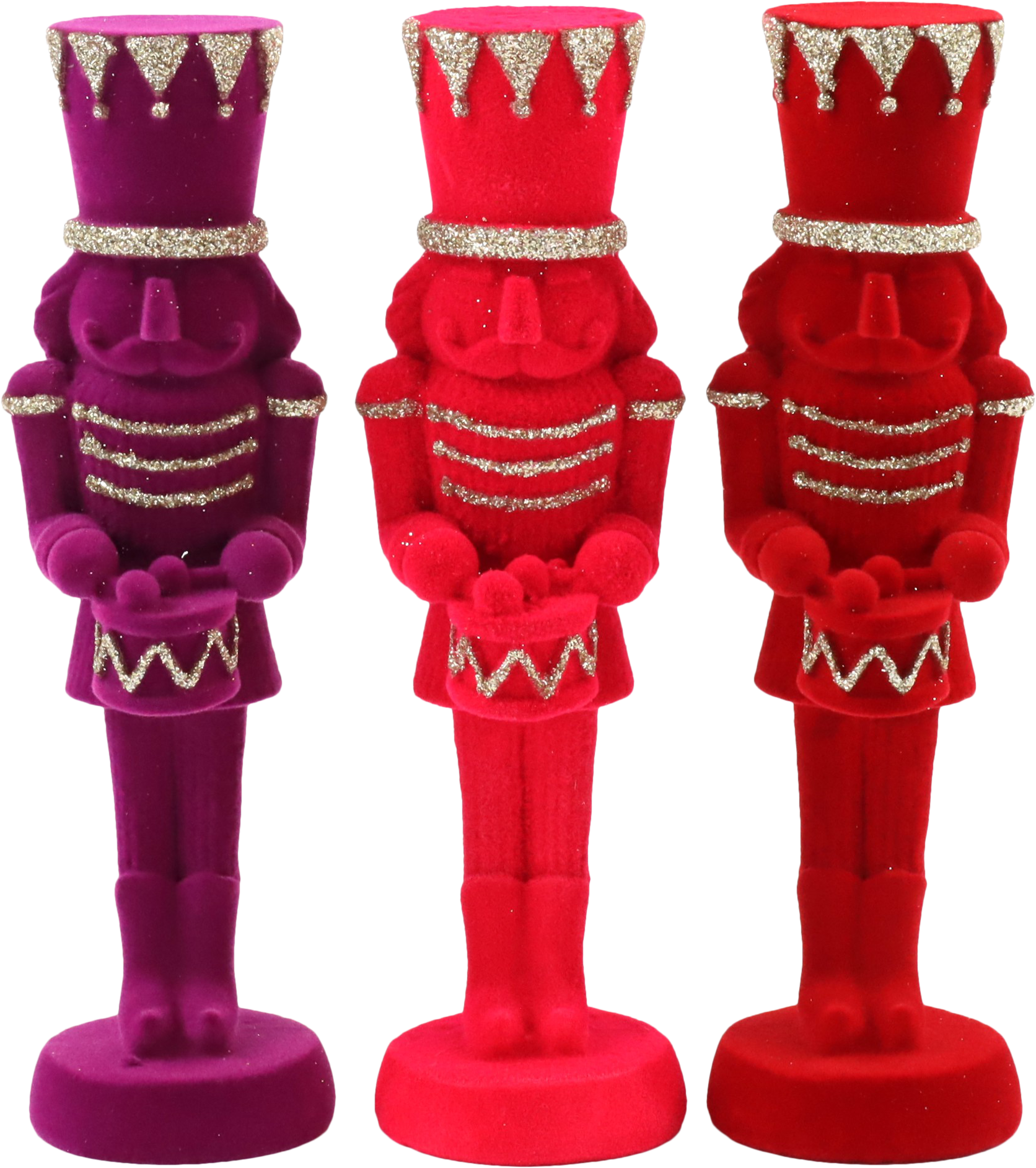 7651 NUTCRACKER VELVET WONDERS  S/3