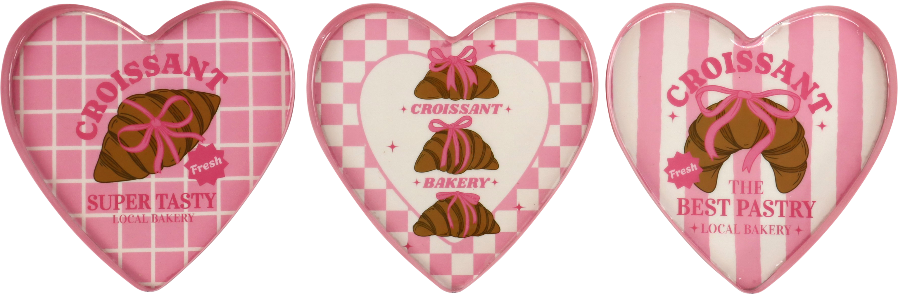 7722 TRAYS CROISSANT CLUB  S/3